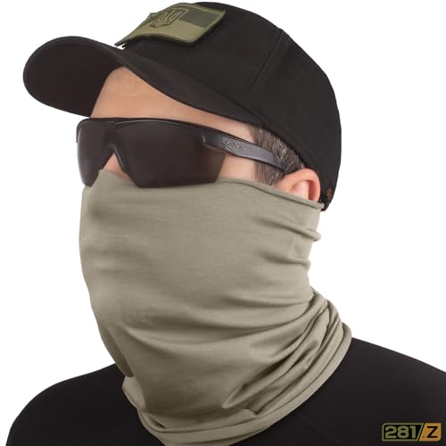 Image of 281Z Organic Cotton Breathable Summer Neck Gaiter for Men and Women - Face Scarf for Outdoor Activities
