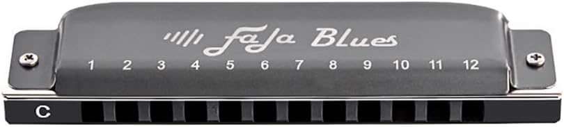 FALA Blues Mouth Organ 12 Hole Blues Professional Harmonica ABS Comb