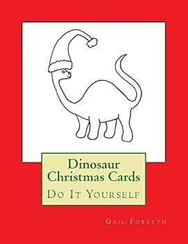 Paperback Dinosaur Christmas Cards: Do It Yourself Book