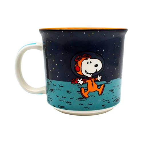 Caneca Cerâmica Cerâmica Snoopy Space 350 ml