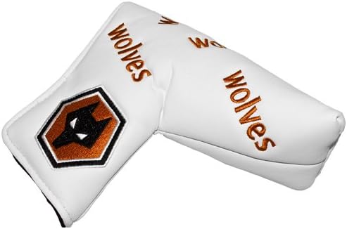 Wolverhampton Wanderers Blade Golf Putter Cover - White/Black/Orange