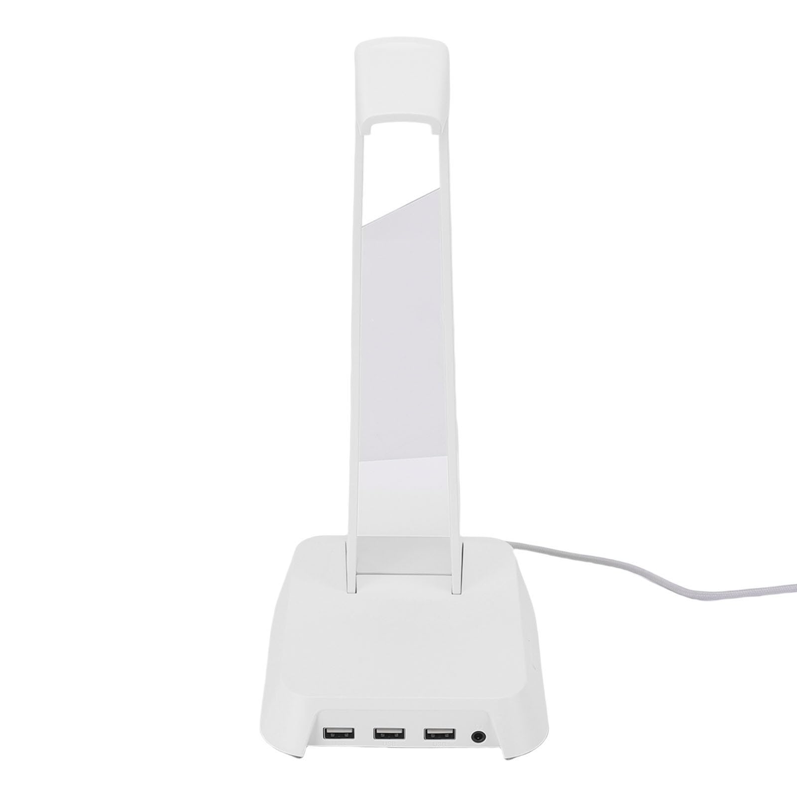 Cryfokt Stable Headset Holder Stand with RGB Light (WHITE) | Materiale ABS, connettività USB, design moderno, migliora la configurazione , si adatta a vari di cuffie