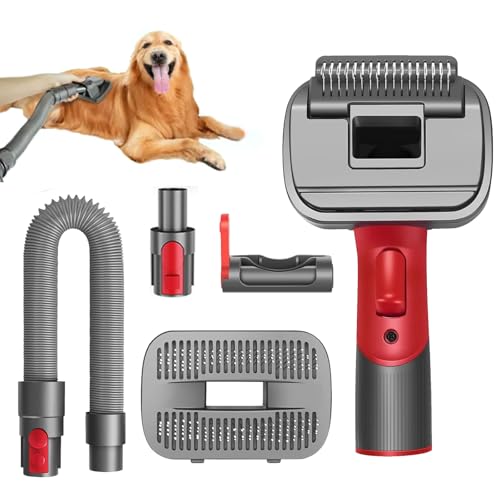Upg Cepillo De Pelo De Animales, Cepillo Para Perros Para Dyson V15 V12 V11 V10 V8 V7 Con Manguera De Extensión Adaptador Para Peinar Y Quitar El Pelo Suelto Aspiradora Cepillo De Pelo De Animales
