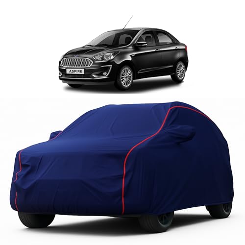 Image of Heavy-Duty Car Cover for Compatible with Ford Aspire (2010 to 2025 All Models) Deluxe Car Protection Cover - Waterproof & UV-Resistant All-Season Exterior Protection