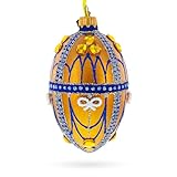 BestPysanky Golden Jewels Oeuf décoratif en verre