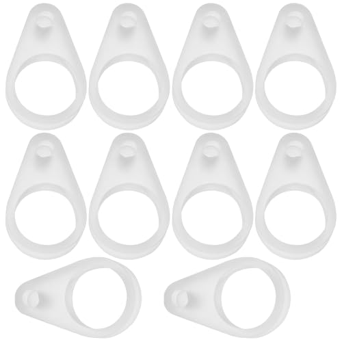 Briny River 10Pcs 9mm Loops Hearing Aid Clip Silicone Clip Compatible with DTS Hearing Aids