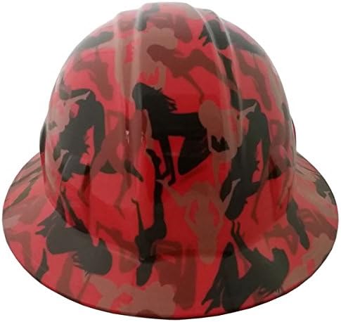 Texas America Safety Company Camo Bootie Full Brim Style Hydro Dipped Hard Hat