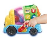 VTech Max Mixa Colori, gadająca ciężarówka, 5 melodii, rozpoznawanie i mieszanie kolorów, 3 tryby gry, regulacja głośności, automatyczne wyłączanie, język włoski, baterie w zestawie, 12-36 miesięcy