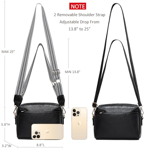 Image of COCIFER Small Crossbody Bags for Women Vegan Leather Purses Women's Shoulder Handbags Wallet Satchel Cross Body Purse