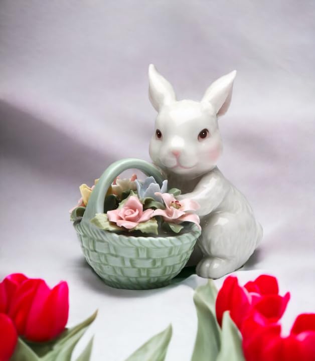 Amazon.com: Cosmos Gifts 10592 Fine Porcelain White Bunny Rabbit