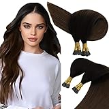 Sunny 14inch 1g/s Remy Itip Human Hair Extensions Ombre Color Natural Black to Dark Brown Brazilian I Tip Fusion Hair Extensions 50g Per Package