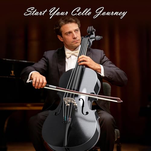 image for Doredo Cello 4/4 Kit, Full Size Cello for Adults, Students, Beginners,