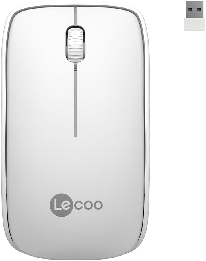 Lecoo WS208 Wireless Mouse and USB Receiver