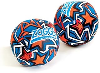 Zoggs Unisex Baby (Set of 2) Kids Water Friendly Neoprene Covered Splash Balls, Orange/Blue, Set 2 UK