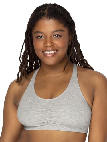 Image of Fruit of the Loom Women's Adjustable Shirred Front Racerback Sports Bra Multi Packs!