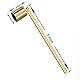 CC wonderland zone Kerzenlöscher-Candle Extinguisher–Dochtlöscher - Zubehör mit langem Griff Qualität Edelstahl Gefertigt Candle Snuffer,Gold(Zylindrische Form)