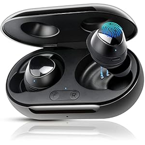 TQQ Bluetooth Kopfhörer In Ear,Bluetooth-Touch-Ohrhörer,C12 IPX8 wasserdichte Kopfhörer Call Clear mit Mikrofon In-Ear…