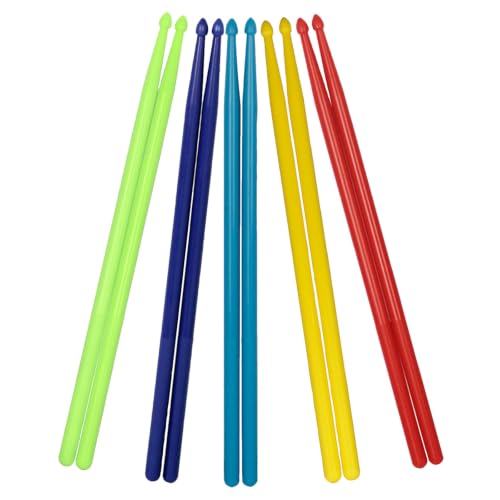 5 Pares Baquetas de Nylon 16in Antideslizantes Multicolor miniatura 1