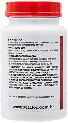 L-Carnitina - 60 Cápsulas, Vitafor