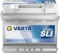 VARTA Silver Dynamic D15 Autobatterie, 563 400 061, 12 V, 63 Ah, 610 A