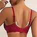 Women No Underwire Bras Comfortable Supportive Tshirt Push Up Bralettes Breathable Everyday Bras Red
