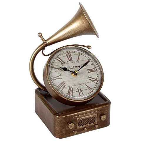 Reloj de cuarzo con números romanos de metal Cover