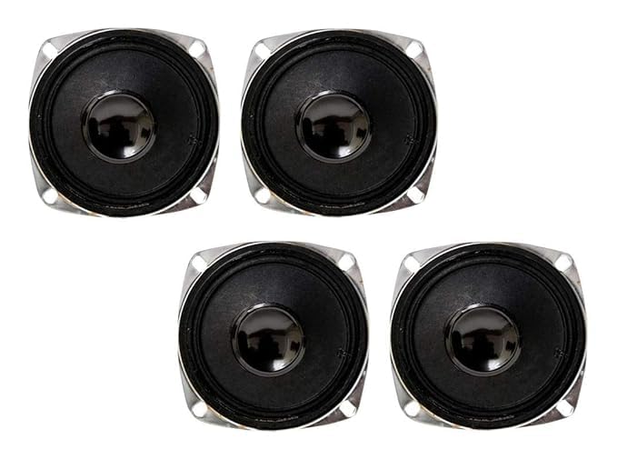 SP Electron Pack of 4 Pcs 3" 10Watt Mini Woofers MID Range/High SPL/Flat Curve Center Channel Speakers for Home Theater