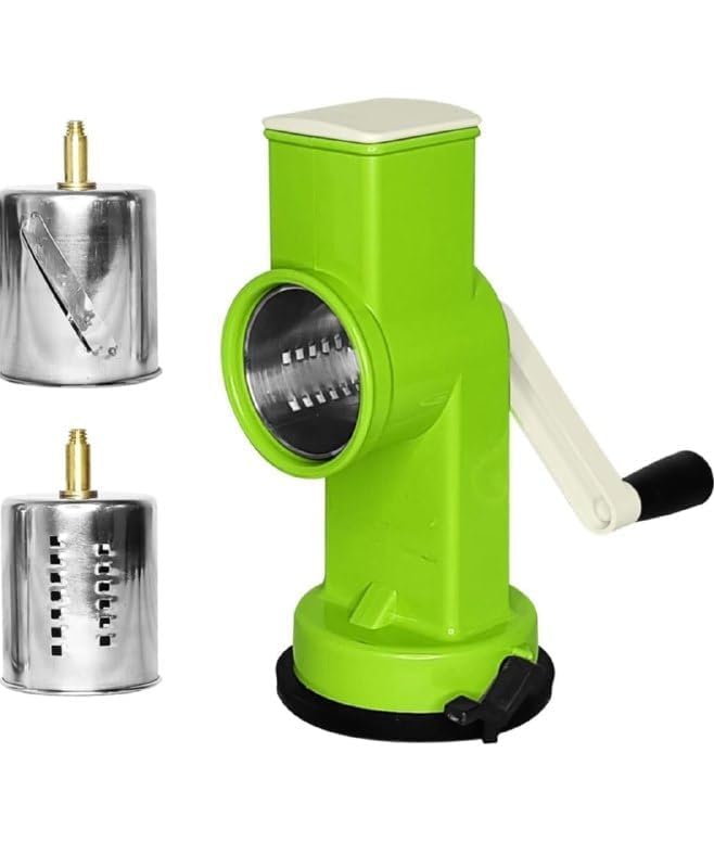 Image of 2-in-1 Badam Slicer & Dry Fruit Grater | Manual Nut & Vegetable Cutter | Stainless Steel Blades | Cheese, Fruits, Almonds, Cashew, Pistachio Chopper | Handheld Multi-Cutter Tool