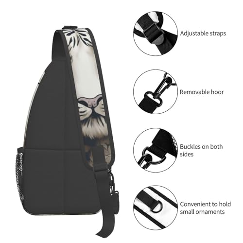 Morrales de senderismo tipo sling para adultos negro miniatura 5