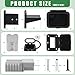 Delgada 120A Battery Quick Connect/Disconnect Connector Plug Kit with Terminals Dust Cover Mounting Bracket for Car RV Winch Truck Boat
