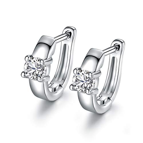 Barzel 18K Gold Plated Cubic Zirconia Huggie Cuff Earrings For Women2