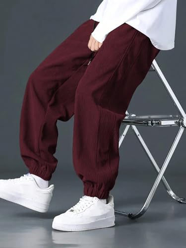 Image of GRECIILOOKS Men's Cotton Cargo Track Pants - Loose Fit Joggers for Men | Korean Style Travel & Lounge Wear with Pockets (Available in Plus Size)