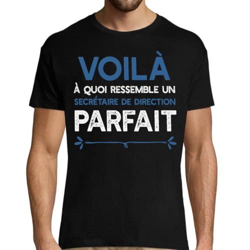 T-Shirt Homme Humour Secrétaire de Direction Complice du Quotidien d'un Super Papa