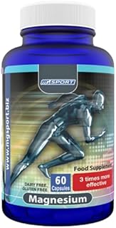 High Absorption Magnesium for Leg Cramps,tensed Muscles, Muscle Relaxer with Vitamins B6, D, E, 380mg Magnesium, 60 Servings