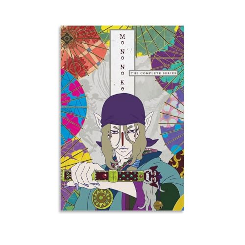 URAUIH Mononoke - Póster de anime para dormitorio, sala de estar, pared, 60 x 90 cm, estilo sin marco