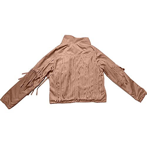 Denim Jacket Women Womens Short Party Cardigan Fashion Soild Jackets Fringe Long Sleeve Slim Tassel Lapel Coats Fashion Casual Cardigan Jackets for Women - Afbeelding 6