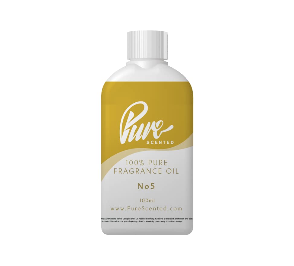 "No5 Fragrance Oil - 100ml Suitable for Candles, Wax Melts, Cosmetics, Diffusers, Soap (No5)"