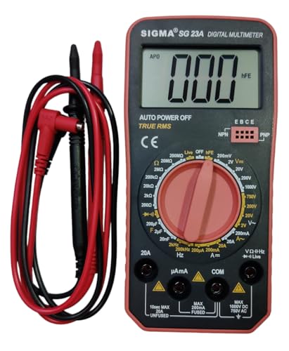 Image of Sigma Instruments Digital Multimeter inchSIGMA SG 23A TRMS inch With Frequency & Capacitance, Current 20A