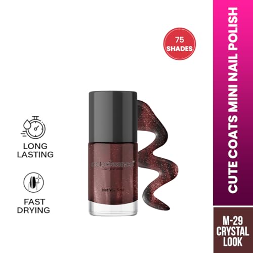 Image of Coloressence Cute Coats Long Lasting Nail Paint | Chip Resistant | Quick Dry | One Swipe Application | Toxin Free|Bride To Be-6Ml, shimmery, glossy finish