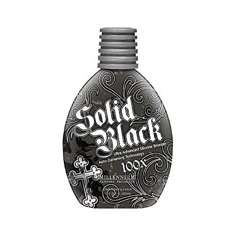 Millennium Tanning Solid Black 100X Indoor Tanning Lotion for Tanning Beds (13.5 Fluid Ounces) Cover