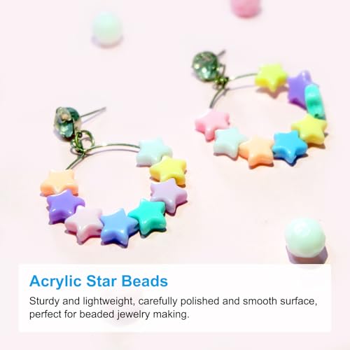 Cuentas de estrella acrílicas verdes para diseñar pulseras de la amistad únicas 4
