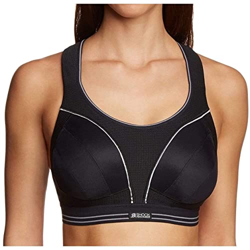 Shock Absorber B5044 Women's Run Sports Bra - Black/Silver, 36DD