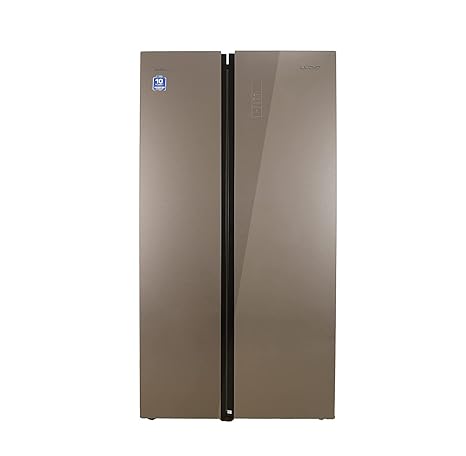 Havells-Lloyd 587 L Side by Side Refrigerator (GLSF590DGGT1GB Graphite Glass)