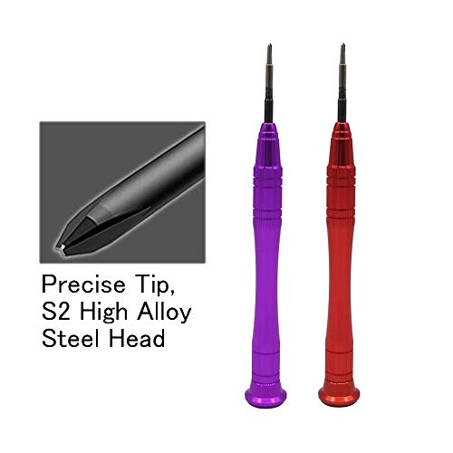 Triwing Screwdriver For Nintendo Switch, EMiEN 2.0mm Phillips 1.5mm Y00 Tri-Point Tri Wing Tip Screwdriver Kit For Nintendo Switch Joy-Con Controller Repair,Nintendo Game Consoles Repair - Thumbnail 7