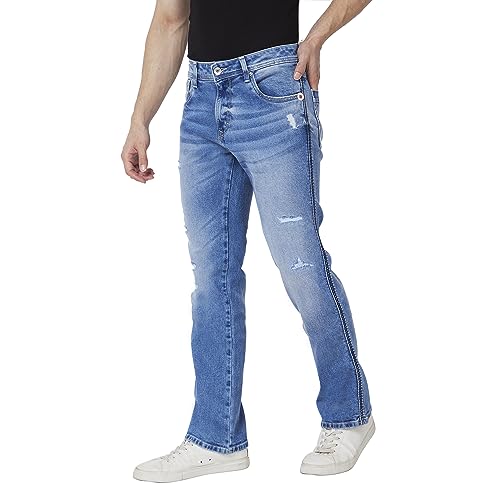 Image of Spykar Men's Rover Regular Fit Mid Rise Casual Jeans