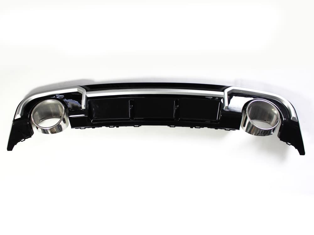 X-Parts 1023225 Diffuseur arrière de voiture en plastique ABS chromé pour peinture ou film A3 8 V à partir de 12 à 16 et non RS3