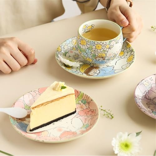 Tasse à café en céramique durable | Ensemble tasse à thé et soucoupe chic - 4