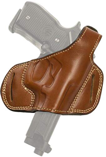 Cebeci 20887LT59 Left-Hand Leather Half Pancake 20887 Holster Gun Belt, Tan