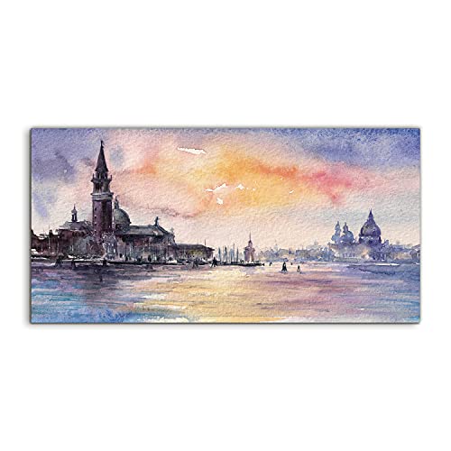 Coloray image acrylique 120x60cm Venice Sunset tableau pour salon et chambre