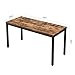 VASAGLE Industrial Computer Writing Desk, 55 Inch Office Study Desk for Laptops, Table for Office Study Living Room, Sturdy Metal Frame, Easy to Assemble, Rustic Brown